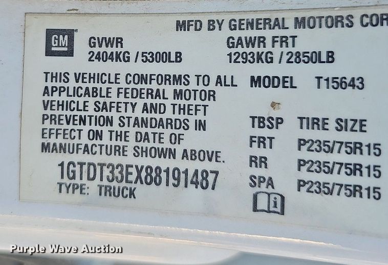 image for item LE9722 2008 GMC Canyon  Crew Cab pickup truck