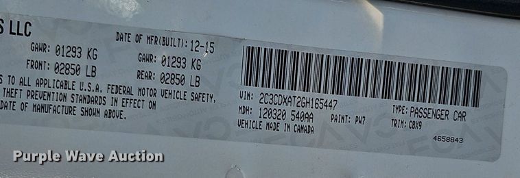 image for item LE9723 2016 Dodge Charger Police