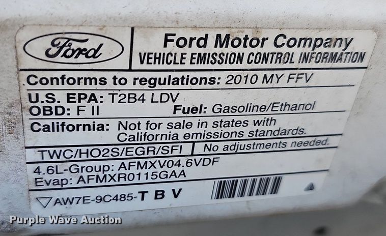 image for item LE9725 2010 Ford Crown Victoria Police Interceptor