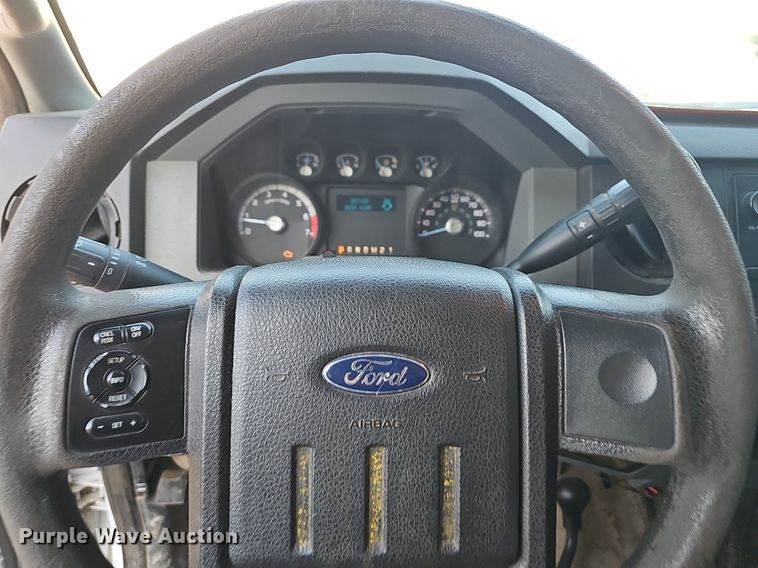 image for item LE9727 2014 Ford F350  Crew Cab utility bed pickup truck