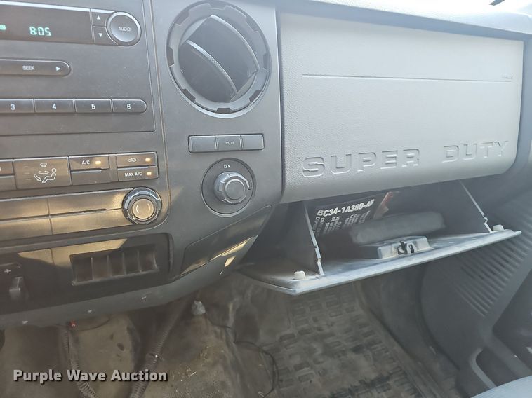 image for item LE9727 2014 Ford F350  Crew Cab utility bed pickup truck