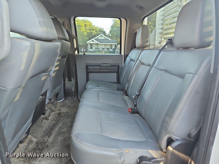 image for item LE9727 2014 Ford F350  Crew Cab utility bed pickup truck