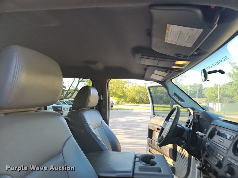 image for item LE9727 2014 Ford F350  Crew Cab utility bed pickup truck