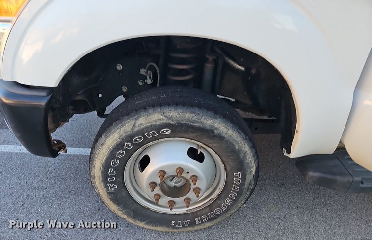 image for item LE9727 2014 Ford F350  Crew Cab utility bed pickup truck