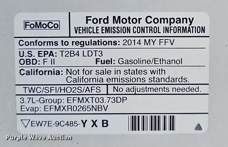 image for item LE9731 2014 Ford F150  SuperCab pickup truck