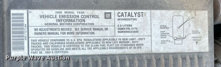 image for item LE9738 2005 Chevrolet Silverado 1500  pickup truck