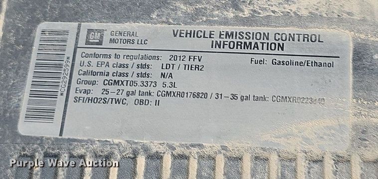 image for item LE9739 2012 Chevrolet Silverado 1500  Crew Cab pickup truck