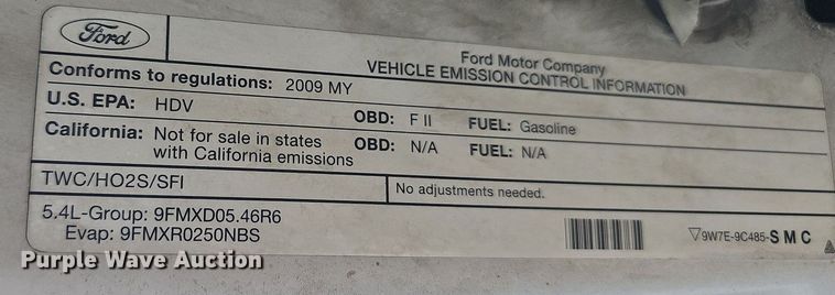 image for item LE9742 2009 Ford F250 Super Duty  SuperCab pickup truck