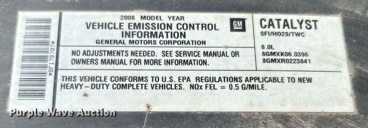 image for item LE9744 2008 Chevrolet Silverado 2500HD  Crew Cab pickup truck