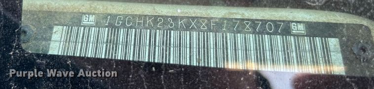 image for item LE9744 2008 Chevrolet Silverado 2500HD  Crew Cab pickup truck