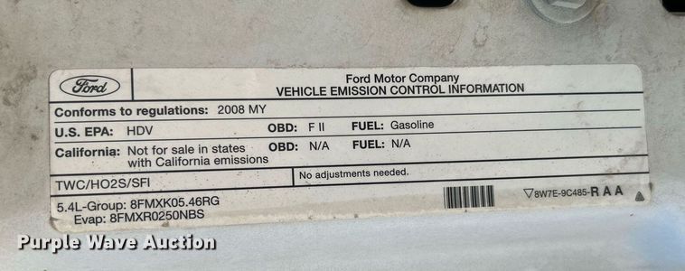 image for item LE9758 2008 Ford F250 Super Duty  SuperCab pickup truck