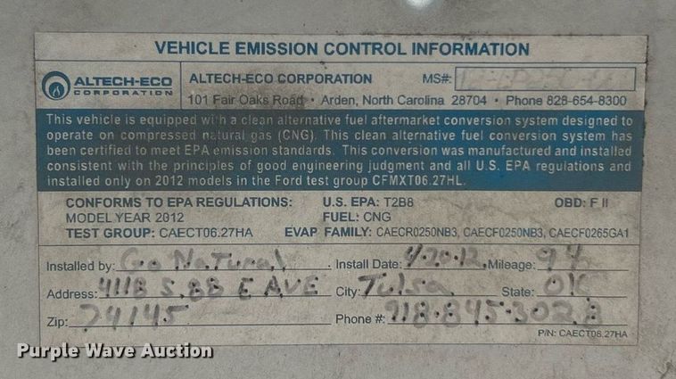 image for item LE9759 2012 Ford F350 Super Duty  SuperCab pickup truck