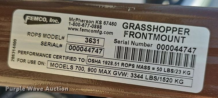 image for item LE9764 Grasshopper 932  ZTR lawn mower