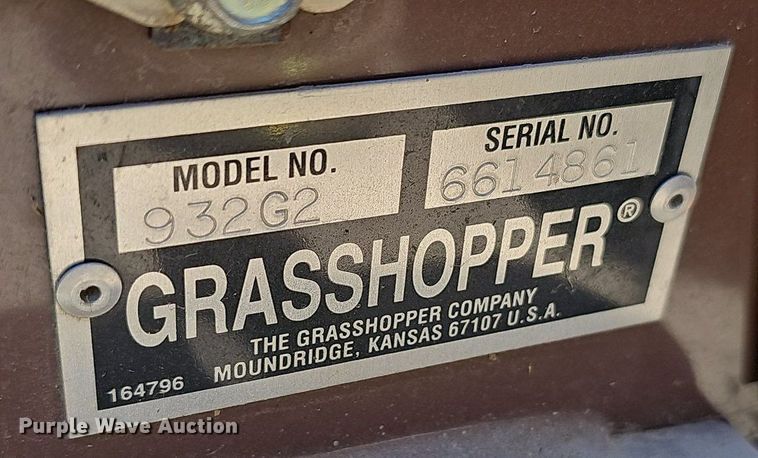 image for item LE9764 Grasshopper 932  ZTR lawn mower