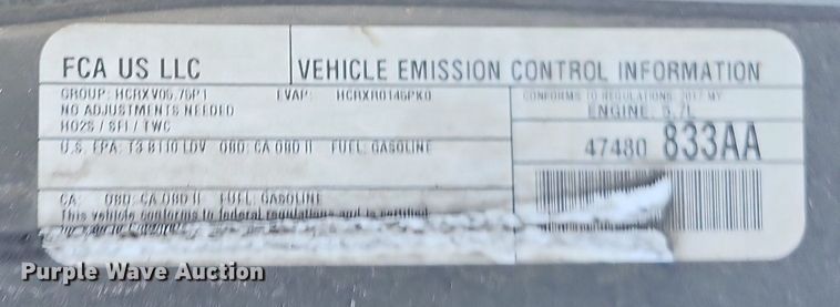 image for item LE9769 2017 Dodge Charger Police