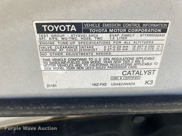 image for item LF9453 2008 Toyota Prius