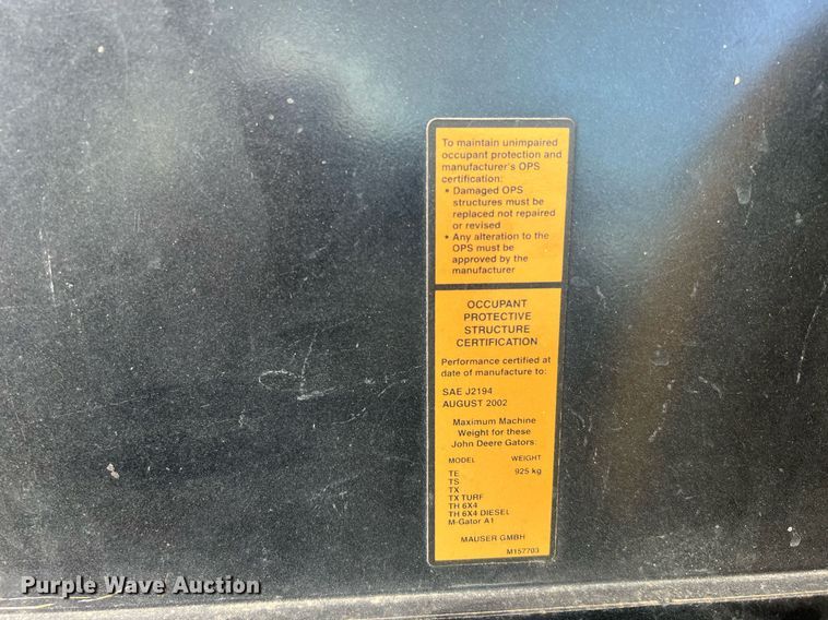 image for item LF9460 2008 John Deere Gator  utility vehicle