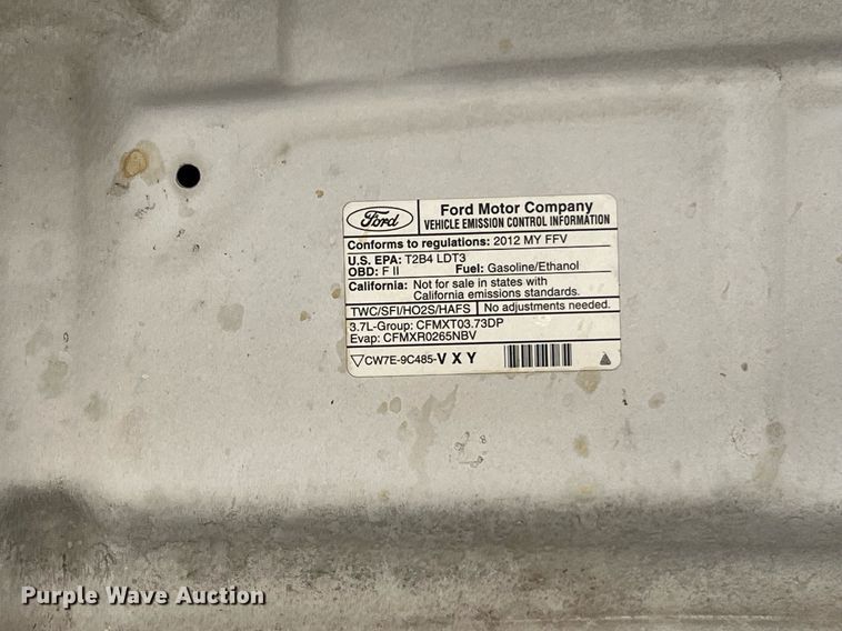 image for item LF9461 2012 Ford F150  SuperCab pickup truck