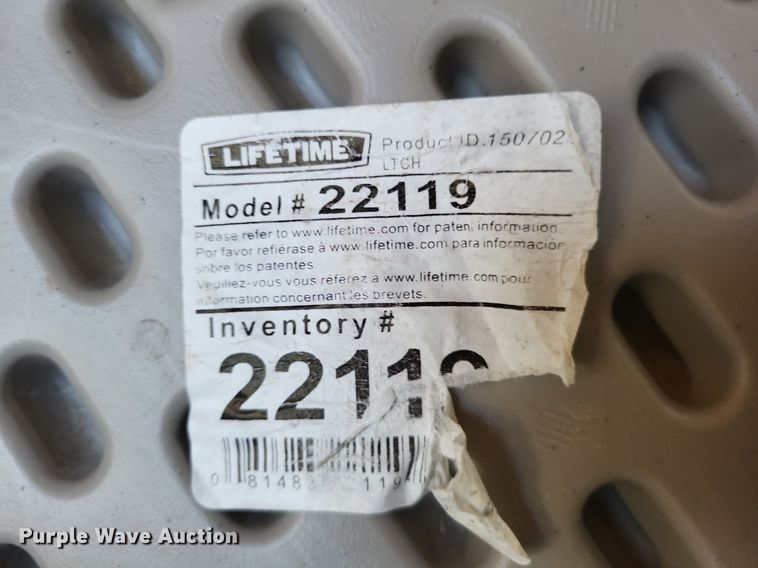 image for item LS9736 Approximately 34 Lifetime 22119 folding picnic tables