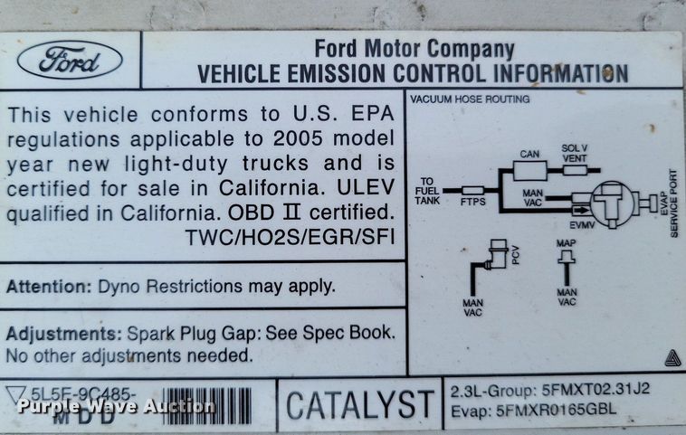 image for item LS9739 2005 Ford Ranger  pickup truck
