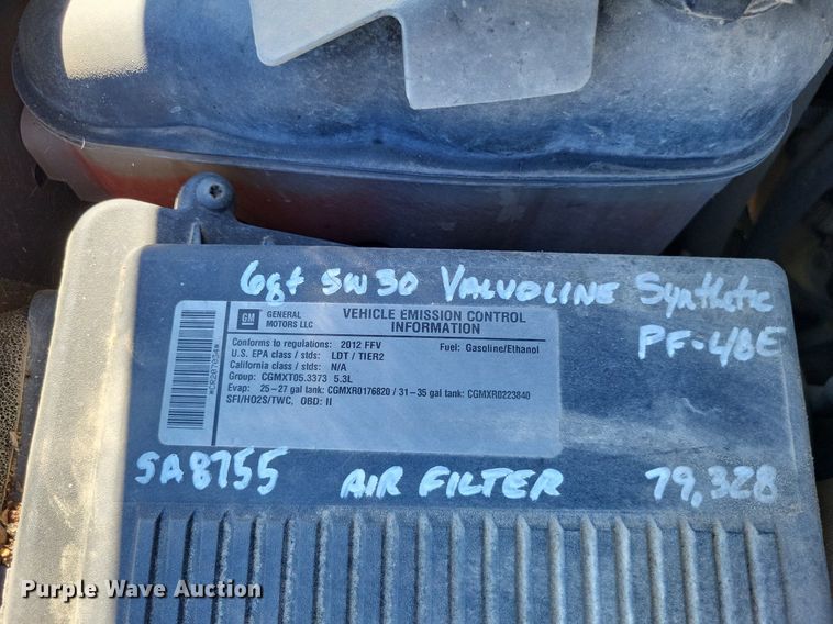 image for item LS9749 2012 Chevrolet Tahoe Police SUV