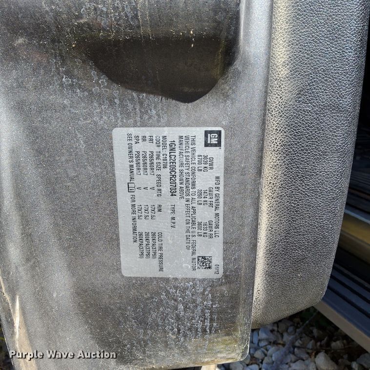 image for item LS9749 2012 Chevrolet Tahoe Police SUV