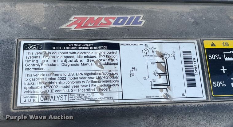 image for item LV9860 2002 Ford F150 XL  SuperCab pickup truck