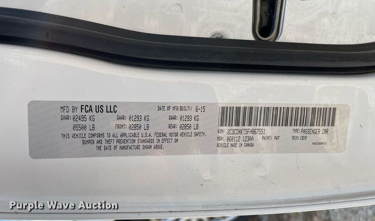 image for item LV9862 2015 Dodge Charger  Police