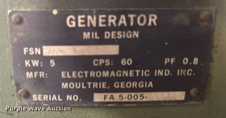 image for item MD9036 (2) generators