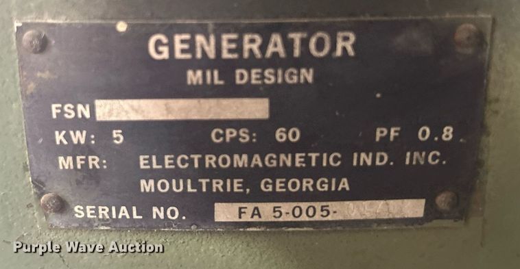 image for item MD9036 (2) generators