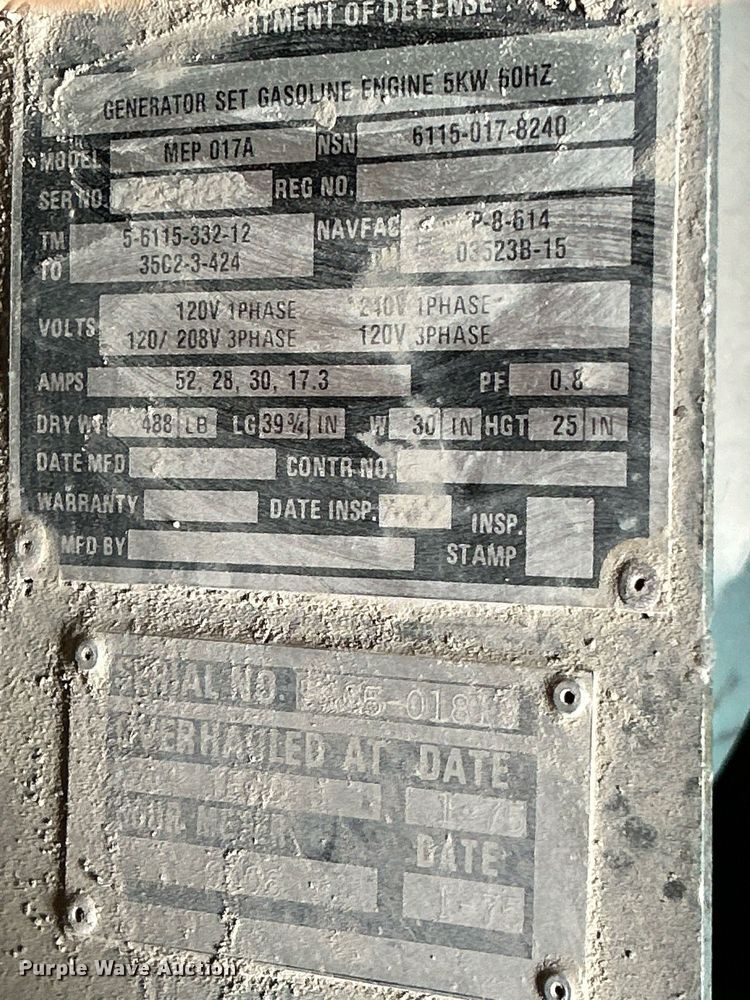 image for item MD9036 (2) generators