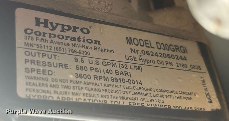 image for item MG9476 Brush fire skid unit