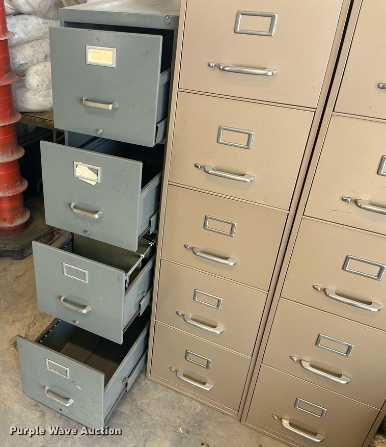 image for item MG9478 (3) metal file cabinets