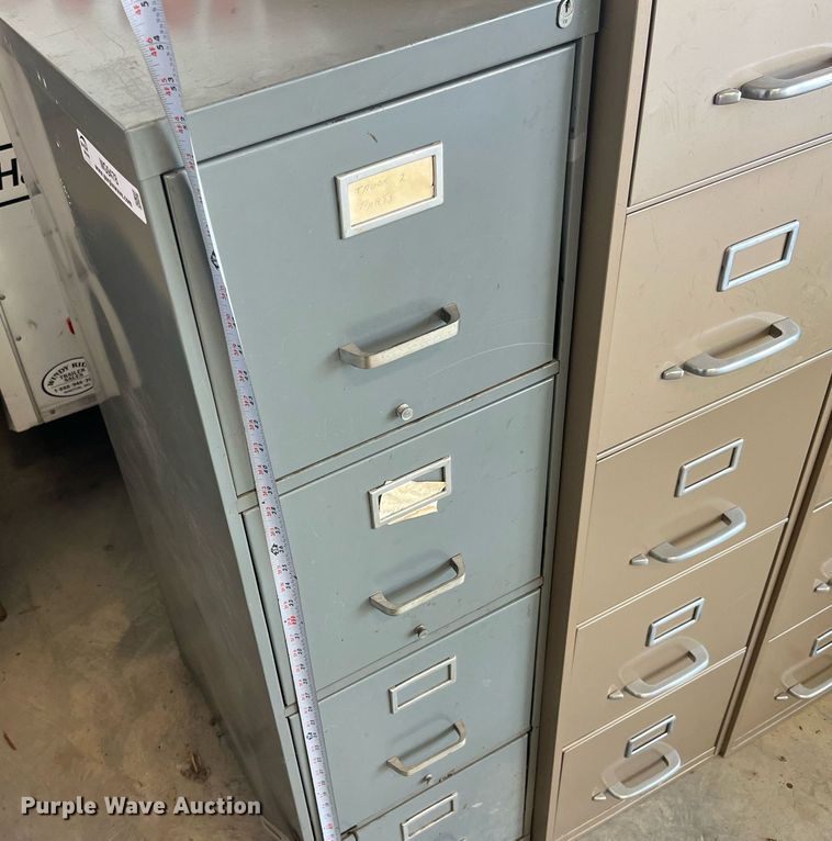 image for item MG9478 (3) metal file cabinets
