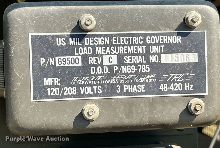 image for item MG9479 1986 John R Hollingsworth Co. MEP-005A  generator