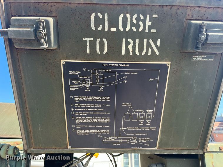 image for item MG9479 1986 John R Hollingsworth Co. MEP-005A  generator