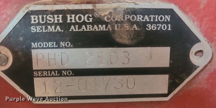 image for item MG9713 Bush Hog PHD 2103  post hole auger