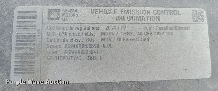 image for item MJ9339 2014 Chevrolet Express 3500  prisoner transport van