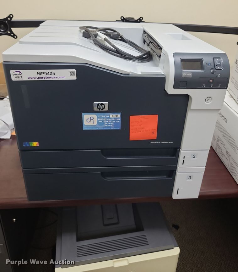 image for item MP9405 HP M750 Color LaserJet  printer and copier