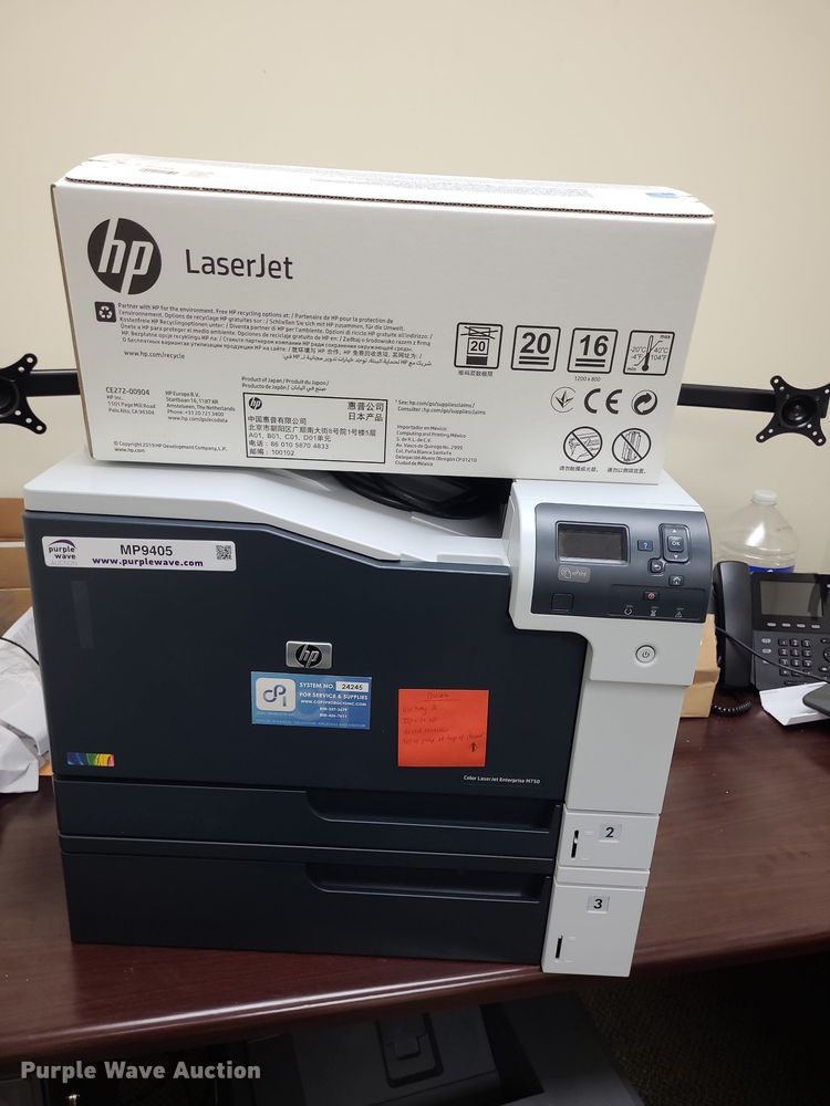 image for item MP9405 HP M750 Color LaserJet  printer and copier