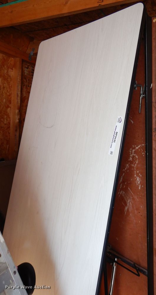 image for item MP9448 (3) 12' folding lunchroom tables