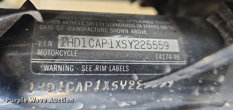 image for item MP9516 1995 Harley Davidson XLH 1200 Sportster  motorcycle