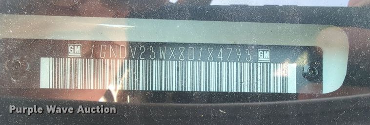 image for item MX9389 2008 Chevrolet Uplander  van