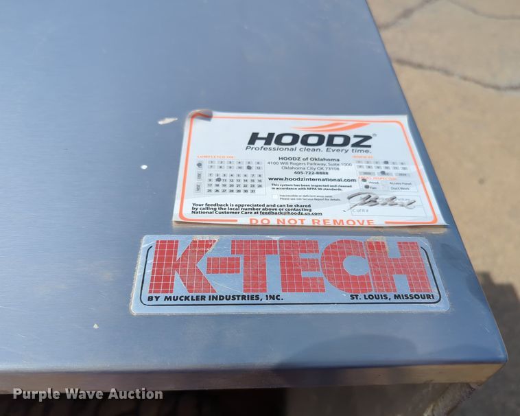 image for item MX9392 Muckler Industries K-Tech  vent hood