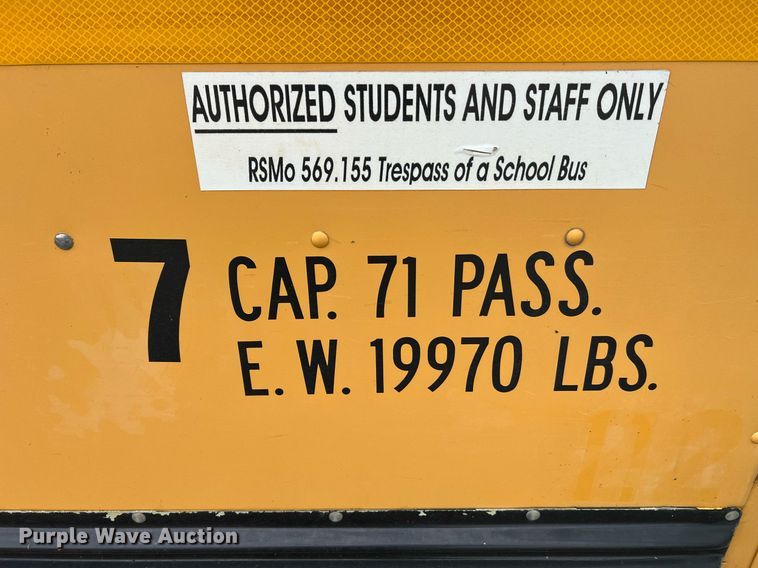 image for item NA9098 2007 Blue Bird  school bus