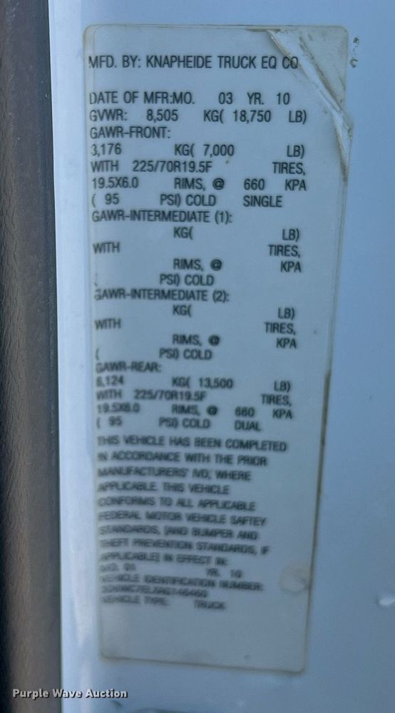 image for item NA9187 2010 Dodge Ram 5500HD  dump flatbed truck