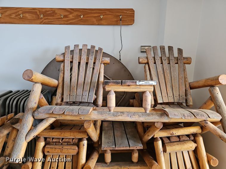 image for item NJ9781 (3) wood chairs