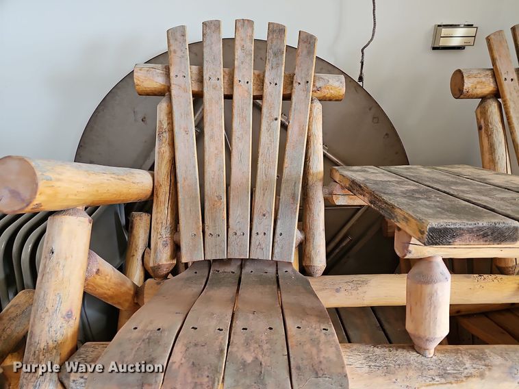 image for item NJ9781 (3) wood chairs