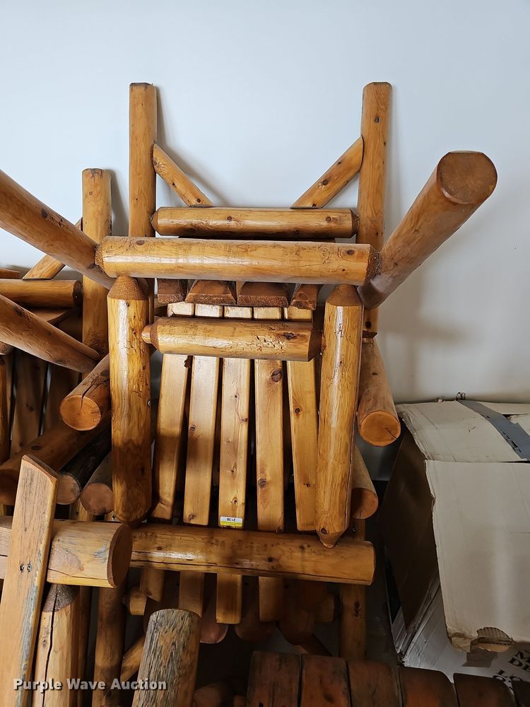 image for item NJ9783 (5) wood chairs