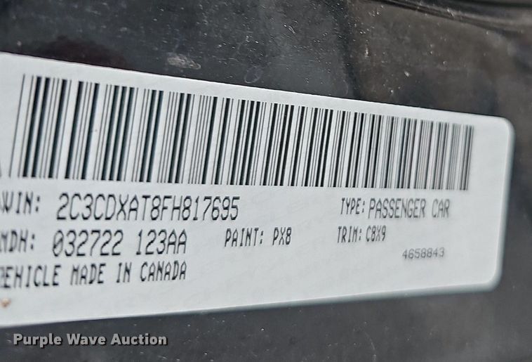 image for item NJ9803 2015 Dodge Charger Police